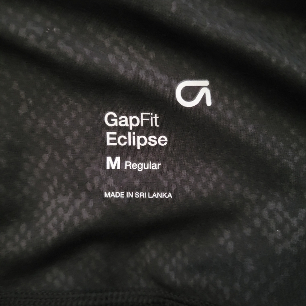 Gap Fit Eclipse Black Snakeskin Side Zipper High Waisted Legging - Picture 8 of 12